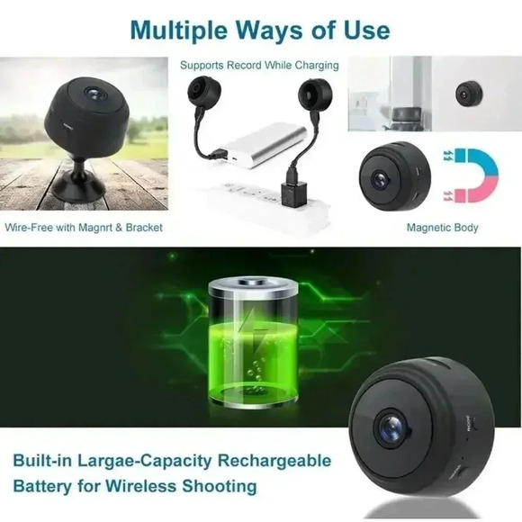 A9 Mini Camera WiFi Wireless Security Protection Remote Monitor Camcorders Video - Picture 7 of 7